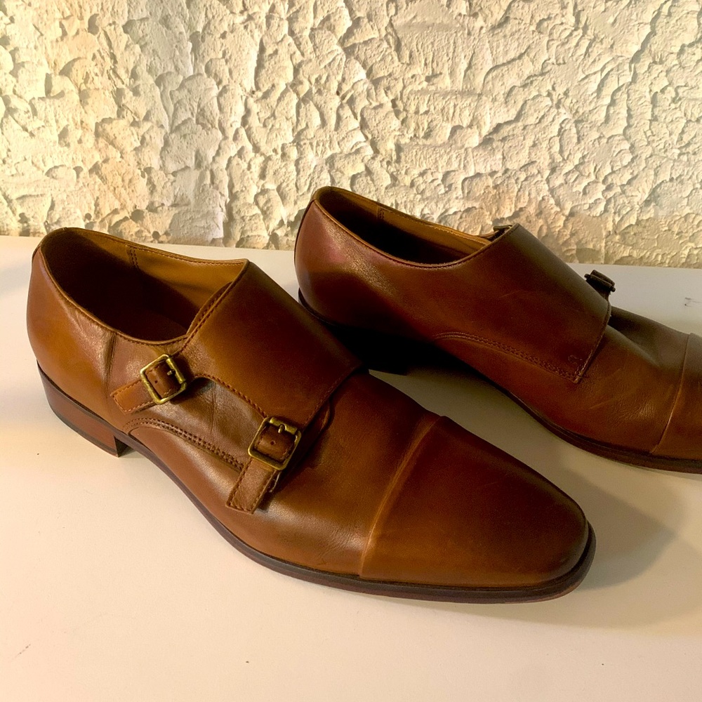Pegabo double-strap monk shoes